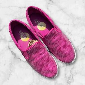 Coach Bright Hot Pink with sequins Slip-On Women Loafers size 8